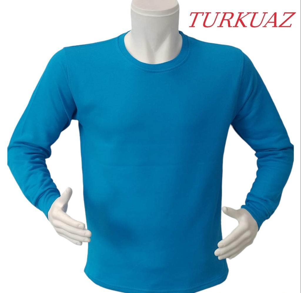 Sıfır%20Yaka%20Uzun%20Kollu%20T-Shirt